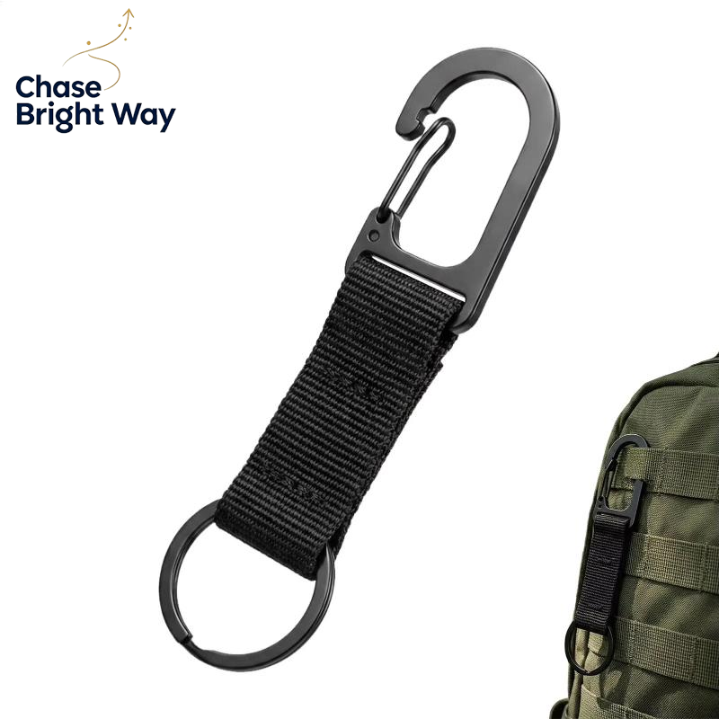 Edc Carry Clip - Small Portable Webbing Spring Snap Hook