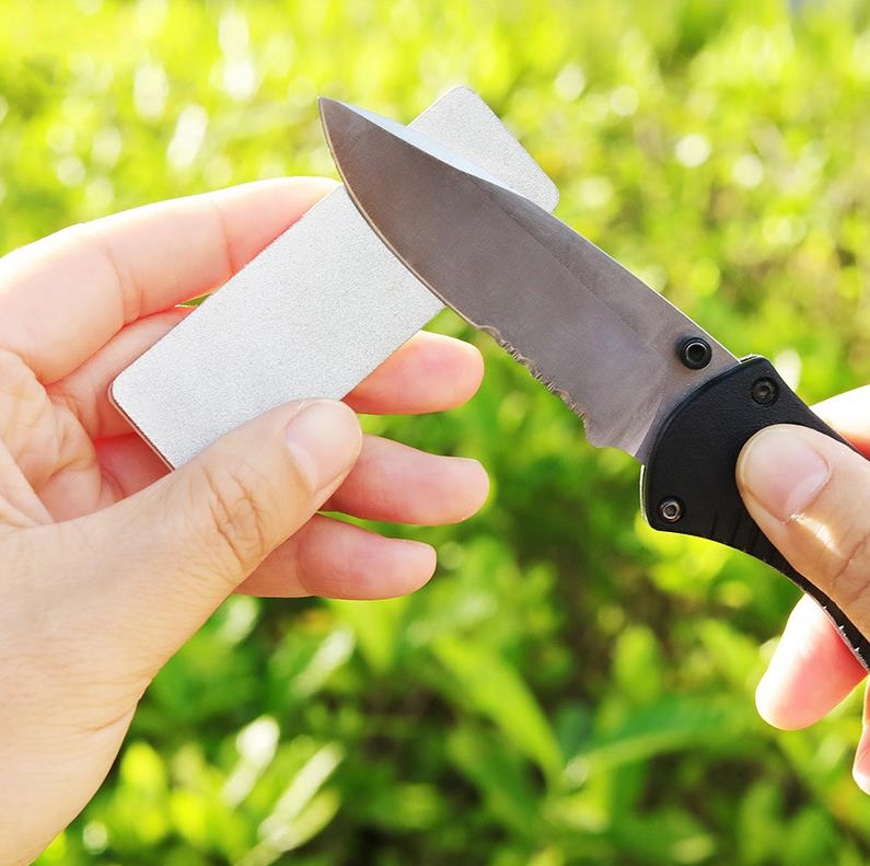 30pcs Mini Double Sided Sharpe - Pocket Knife Ceramic ulasan dan harga