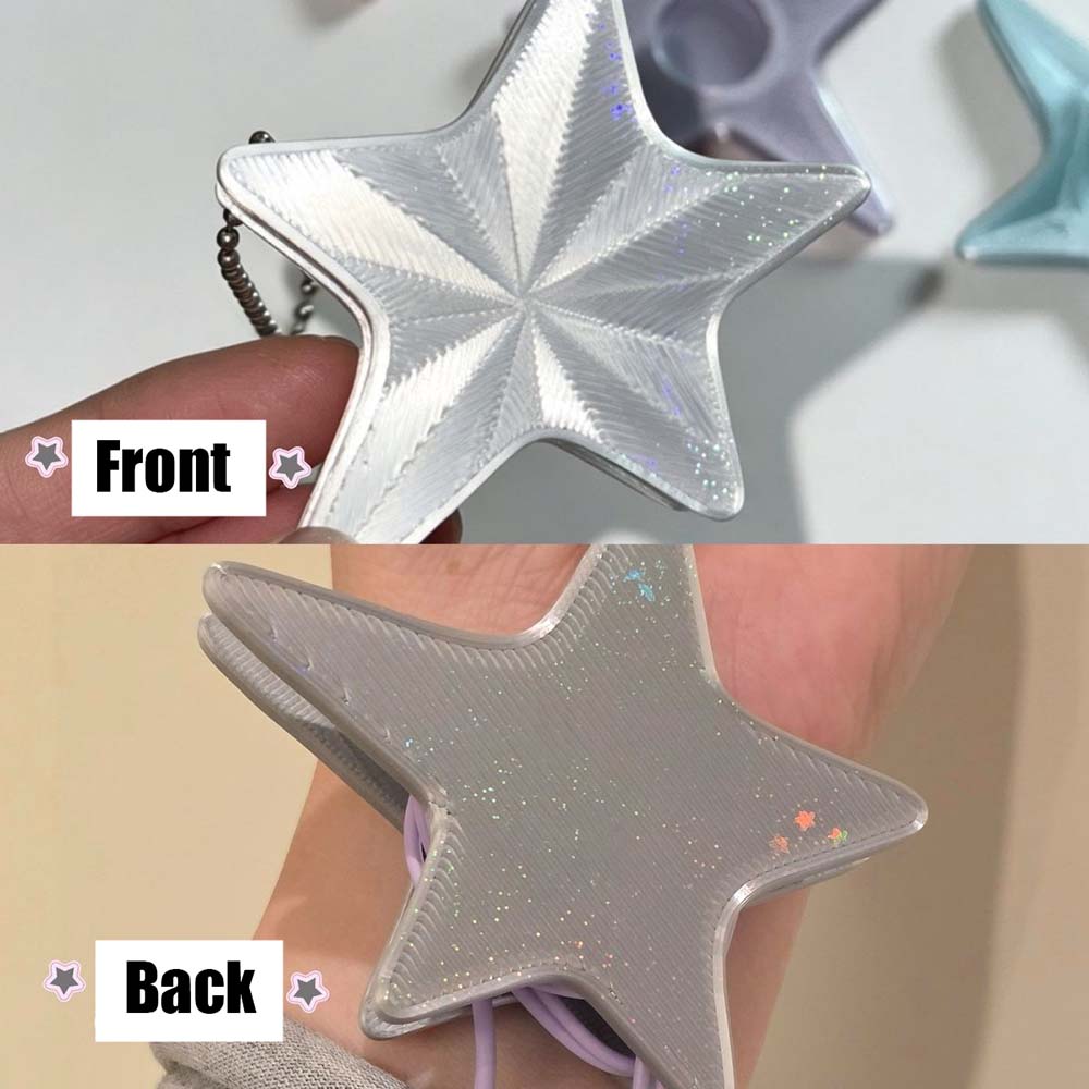 3D Star Cable Winder – Y2K Cut - Cable Winder Keychain ulasan dan harga