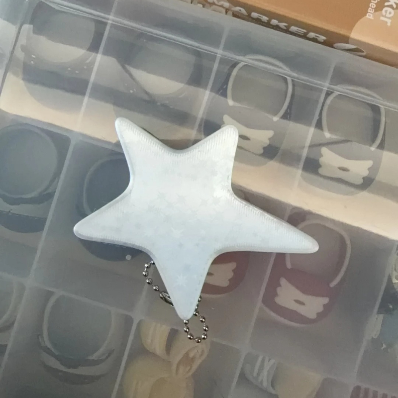 3D Star Cable Winder Y2K Cute  - Cable Winder Keychain ulasan dan harga
