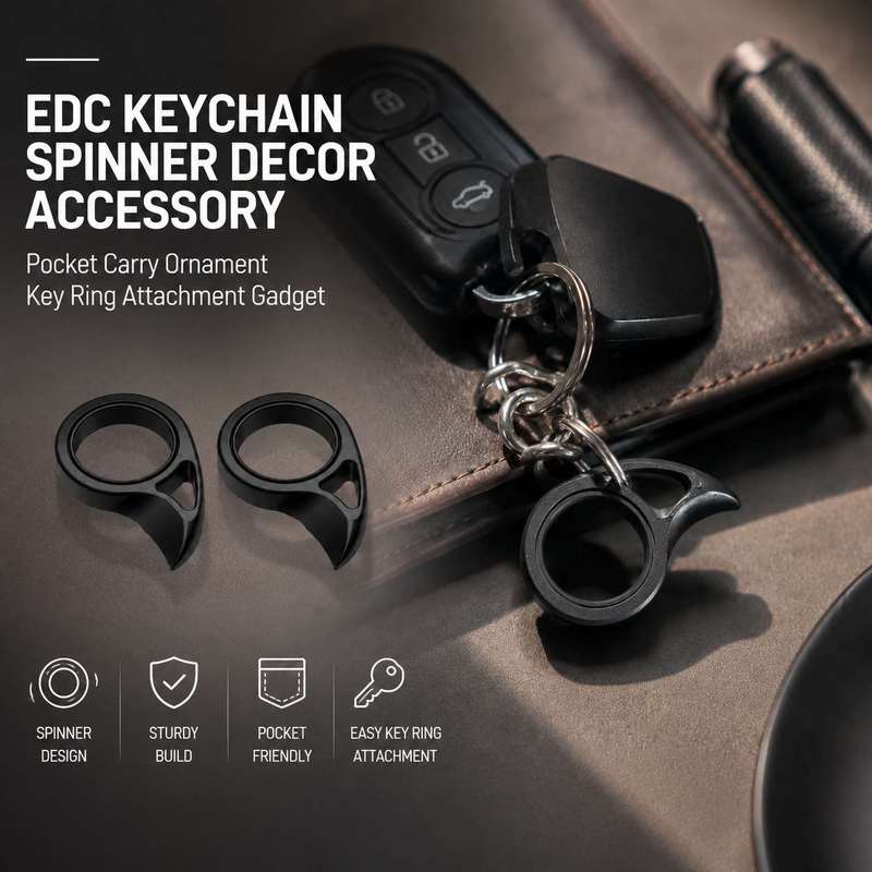 EDC Keychain Spinner Decor Acc - Edc Carry Accessories ulasan dan harga