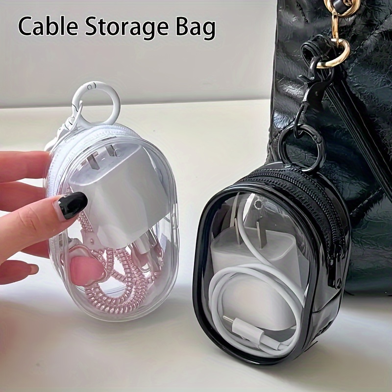 Multifunctional Clear Data Cab - Cable Winder Keychain ulasan dan harga